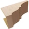 Ekena Millwork 11"W x 22"D x 11"H Wide Asheboro Rough Cedar Woodgrain TimberThane Corbel, Primed Tan CORUR11X22X11ASHRCPR - alternate 2